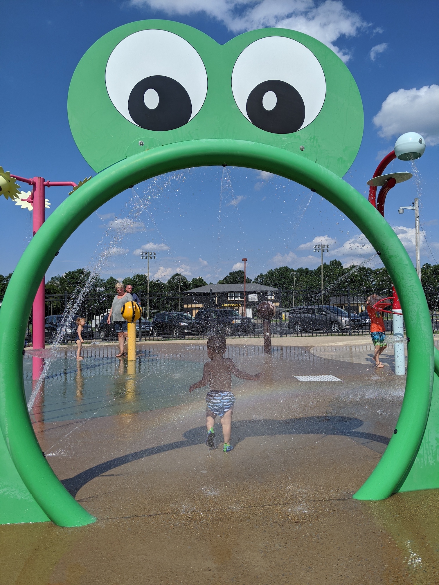 Ava's Splash Pad at Charlie Daniel's Park in Mt Juliet outside of Nashville was one of Skyler's favorite places to go as a young toddler.