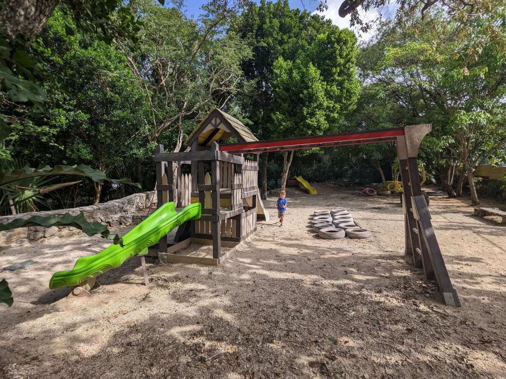 The playground in Parque la Ceiba