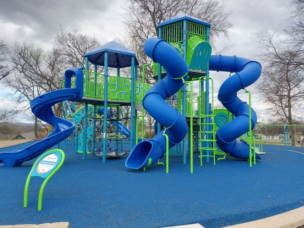 The new beautiful fun and safe playground at the South Inglewood Community Center, one of the best playgrounds in Nashville