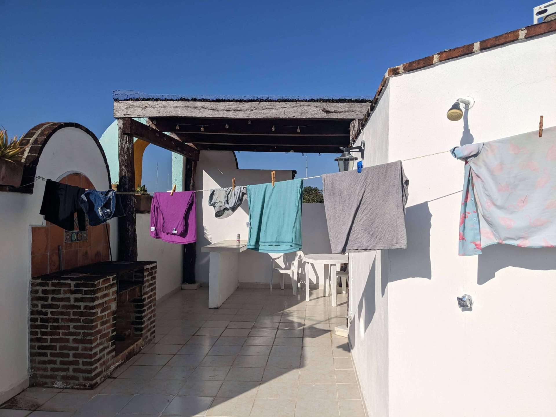 Laundry day during our first slow travel trip to PDC