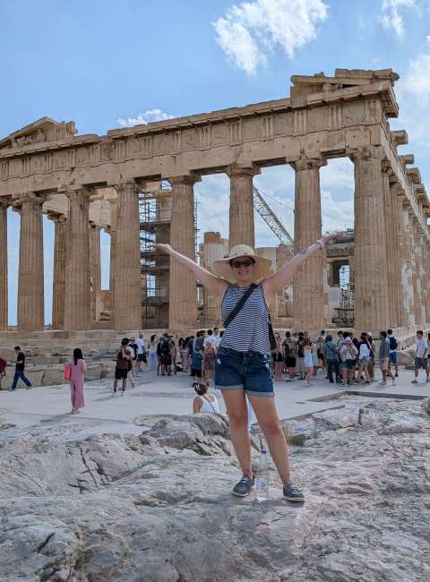 Ashley Schwartau, parthenon, athens