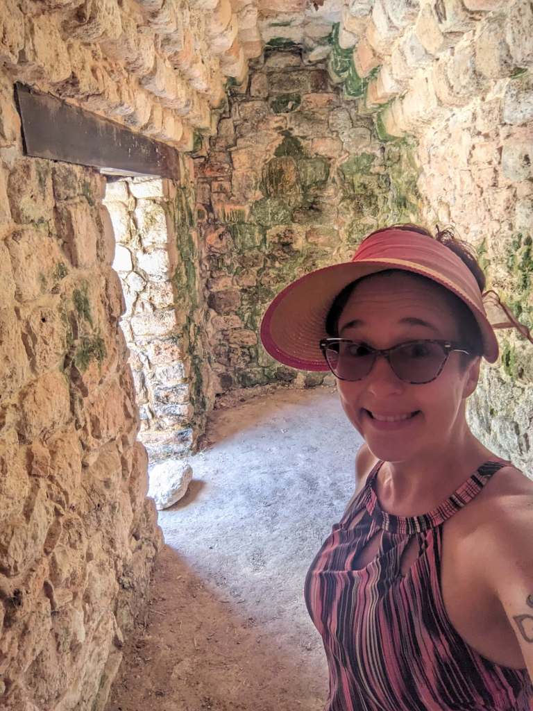 Lots of little rooms like this one. to explore. Wonder what they used to house.