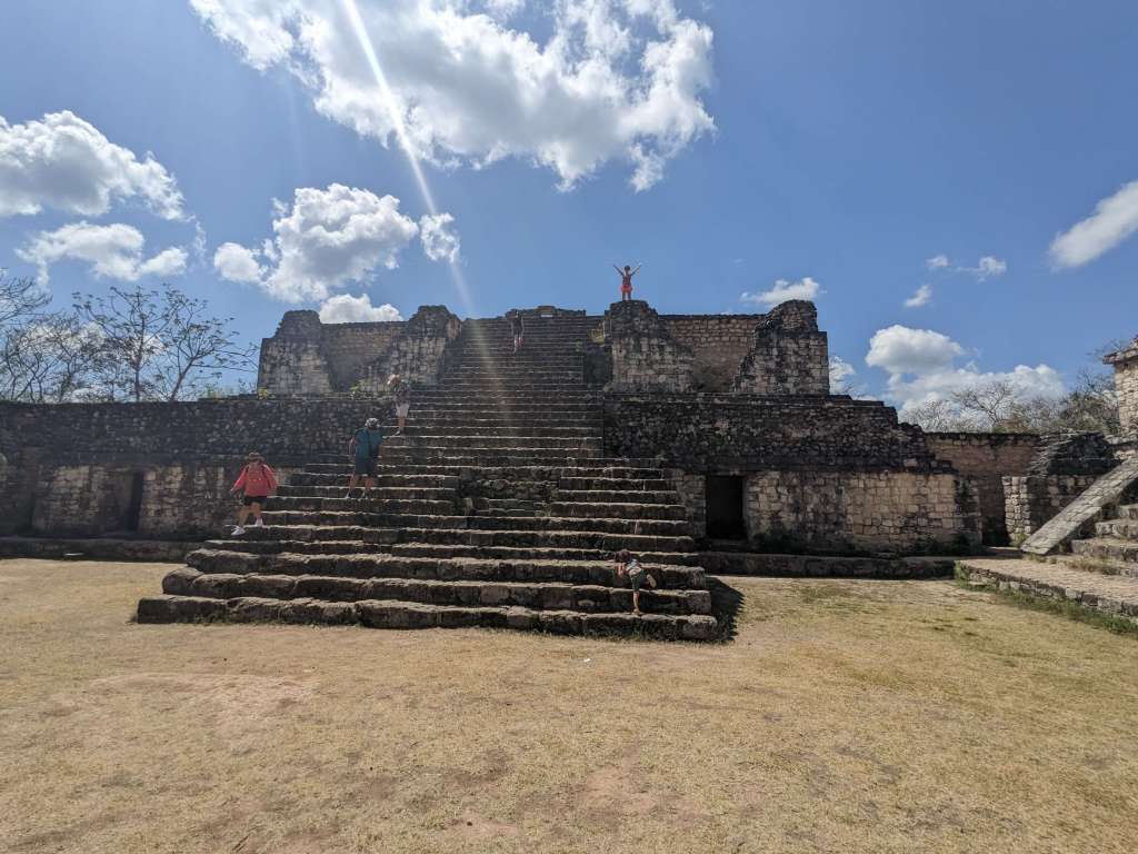 I made it to the top of this ruin in Ek Balam
