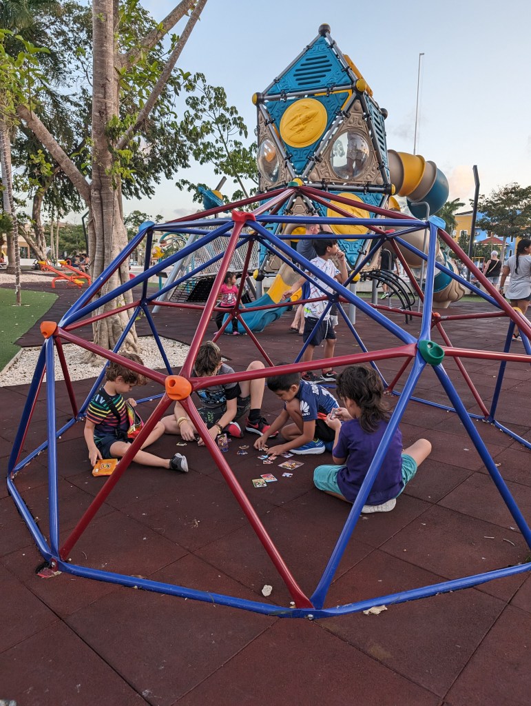 Slow travel: Cant tell you how many times we went to the playgrounds at City Hall in PDC