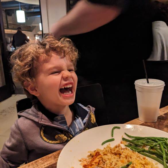 My son's been ordering the same salmon dinner since he was old enough to discover he loves fish.