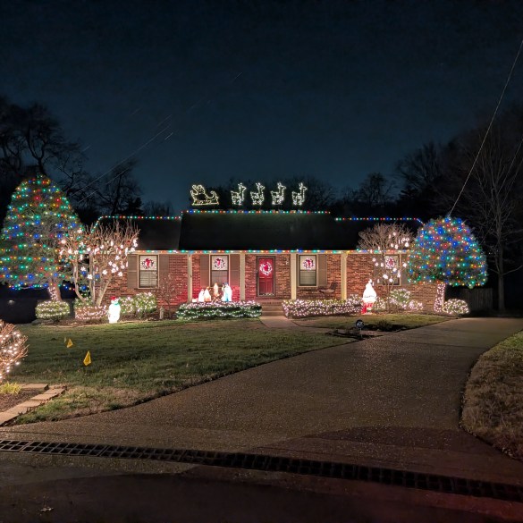 Another classic Donelson house, competing in the Lights Up contest